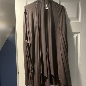 Purple Open Front Cardigan